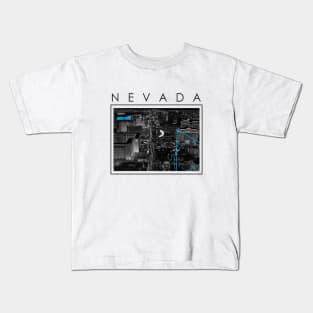 Nevada city design teeshirt wht Kids T-Shirt